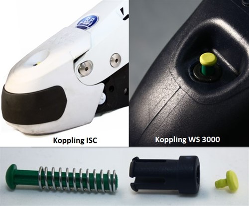 Kopplingsindikator till: Mod. WS 3000, ISC