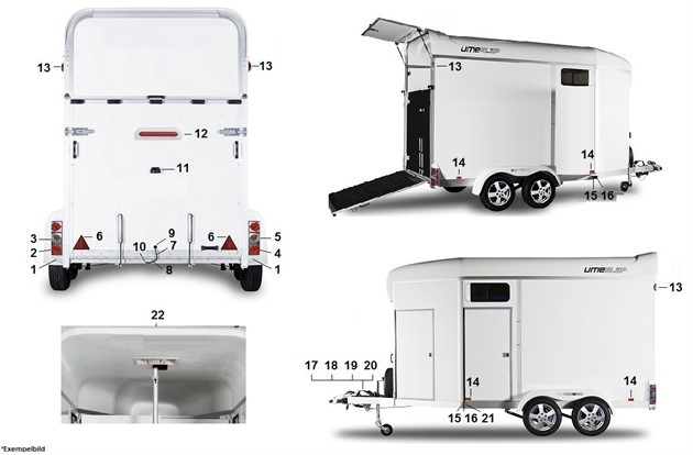 Elsystem, belysning, reflexer A15,A25,B50,B60  2004-2009
