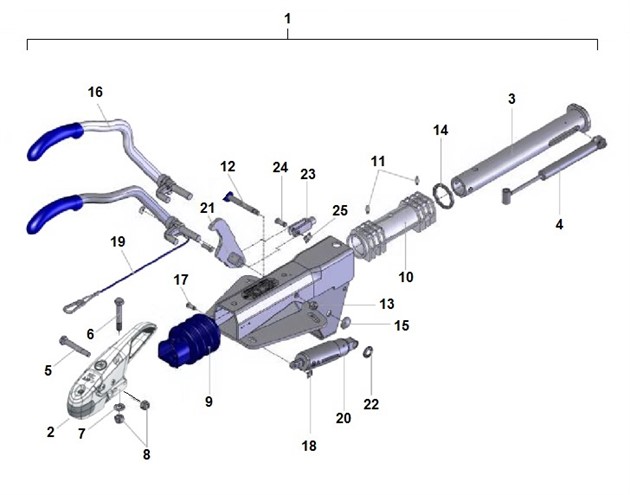 Påskjutsbroms ISC 1300-1990 kg  B50-B60  2015-