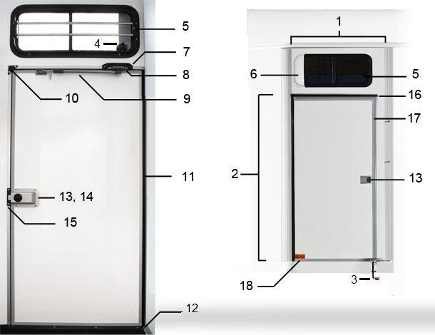 Dörrvägg vä. B50,B60  07-14