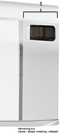 Vägg liten vänster B50  2004-2016