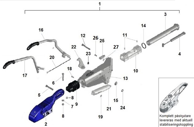 Påskjutsbroms WS3000 2,4 T  B50-B60  2005-2013