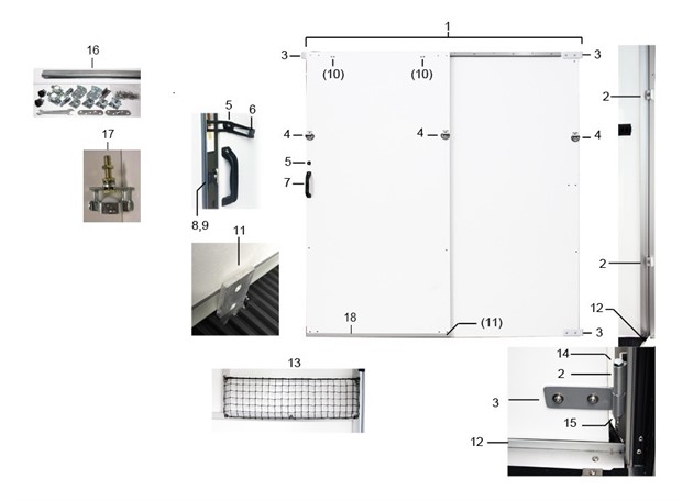 Skjutdörr A60  1998-2003