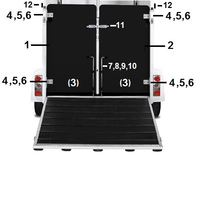 Innerdörr B35-B60  2004-2012