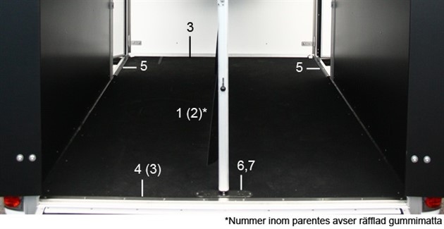 Gummimatta golv A60  1998-2003