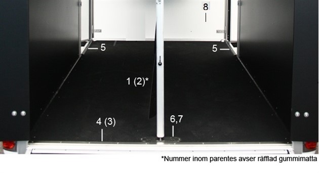 Gummimatta golv B45  2011-2016