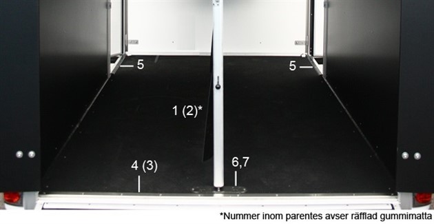 Gummimatta golv B35,B36  2011-2016