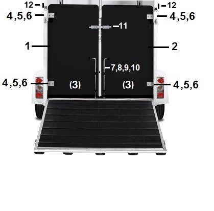 Innerdörr A15-A45  2004-2010