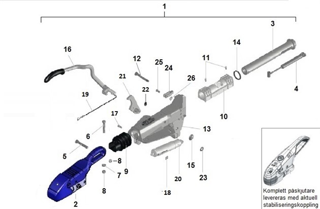 Påskjutsbroms WS3000  B50-B60  2005-2014