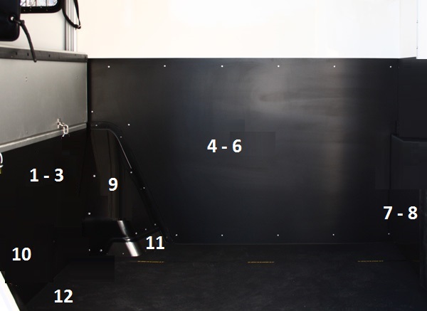 Slitskydd ABS Foderbord Ume Light-1 2011-2016