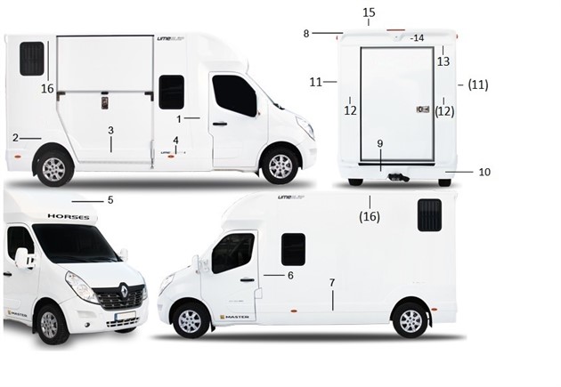 Spoiler, kaross Light-2, 3  2012-2016