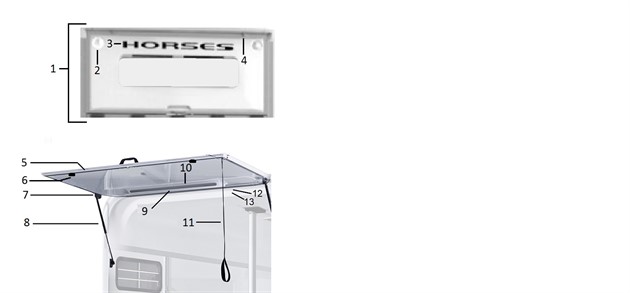 Överlucka bak B35-B60 2017-