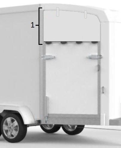 Överlucka front B45,B50  2017-