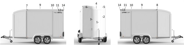 Spoiler, kaross B50  2017-