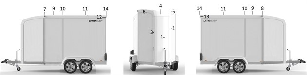 Spoiler, kaross B60  2017-